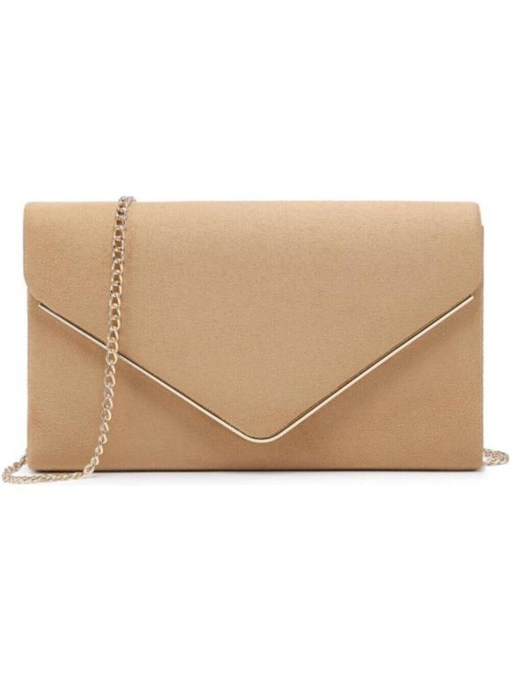 Faux suede evening clutch bag women wedding purse formal party prom handbag